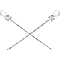 Light-Duty Bonding & Grounding Wire Assemblies - Two 1/4" Terminal Connectors Les Distributions ICE