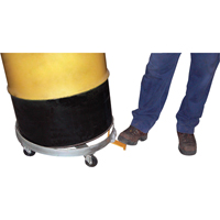 Chariots &agrave; inclinaison pour baril, Acier, Capacit&eacute;e 1200 lb, Diam&egrave;tre 23-1/2", Roue en Fonte Les Distributions ICE