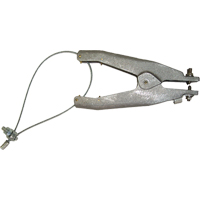 Prise de masse statique (s&eacute;rie GAT), Corps en Aluminium coul&eacute;, Pointe style cuvette en Laiton, 1 pointe style cuvette isol&eacute;e Configuration, 1-1/4" Ouverture max. Les Distributions ICE