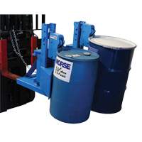 Manipulateur de barils MORSPEED 1500 pour chariot &eacute;l&eacute;vateur, Pour 55 gal. US (45 gal. imp.) Les Distributions ICE