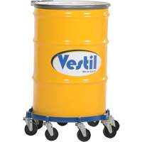 Octagon Drum Dolly, Steel, 2000 lbs. Capacity, 27-1/16" Diameter, Cast Iron Casters Les Distributions ICE