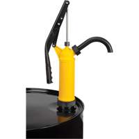 Pompe &agrave; baril de type levier, Polypropyl&egrave;ne, 14 oz/course, Pour barils de 5-55 gal. Les Distributions ICE