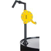 Pompe rotative pour baril, Polypropyl&egrave;ne, Pour capacit&eacute; 15 - 55 gal. US, 8 oz/course Les Distributions ICE