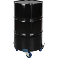 Drum Dolly, Steel, 1400 lbs. Capacity, 24" Diameter, Blue Elastic Casters Les Distributions ICE
