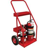 Hot Works Fire Prevention Cart, Semi-Pneumatic Wheels, 17.75" W x 8.9" L Base, 100 lbs. Les Distributions ICE