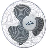 Wall Mount Oscillating Fan, Commercial, 3 Speed, 16" Diameter Les Distributions ICE