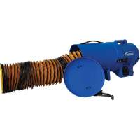 8" Air Blower with 25' Ducting & Canister, 1/4 HP, 816 CFM Les Distributions ICE