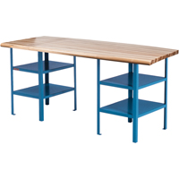 &eacute;tabli sur pi&eacute;destal extra robuste, Cap 2500 lb, 120" la x 30" p, 34" h Les Distributions ICE