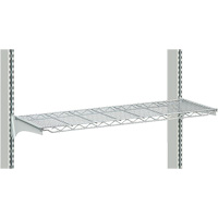 Postes de travail modulaires ergonomiques - Tablettes en fil m&eacute;tallique Les Distributions ICE