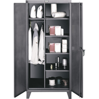 Armoires de rangement/penderies, Acier, 60" la x 24" p x 72" h, Gris Les Distributions ICE