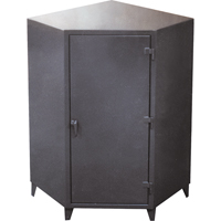 Corner Cabinets, Steel, 4 Shelves, 72" H x 48" W x 24" D, Grey Les Distributions ICE