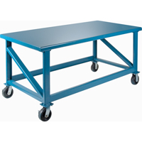 Extra Heavy-Duty Workbenches - All-Welded Benches, Steel Surface Les Distributions ICE