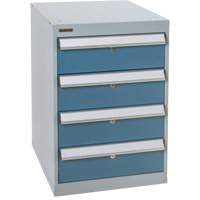 Four-Drawer Pedestal Workbench, 18" W x 21" D x 28" H Les Distributions ICE