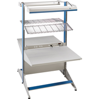 Postes de travail modulaires ergonomiques - Exemples de configurations - A-DC Ajouts de coin &agrave; deux c&ocirc;t&eacute;s, 36" la x 56" p x 84" h, Ajout de coin &agrave; deux c&ocirc;t&eacute;s Les Distributions ICE