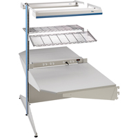 Postes de travail modulaires ergonomiques - Exemples de configurations - A-DC Ajouts de coin &agrave; deux c&ocirc;t&eacute;s, 36" la x 56" p x 84" h, Ajout de coin &agrave; deux c&ocirc;t&eacute;s Les Distributions ICE