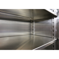 Extra Heavy-Duty Cabinet Shelf, 72" x 24", 1525 lbs. Capacity, Stainless Steel, Grey Les Distributions ICE