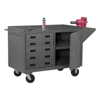 Mobile Workbench Cabinet, Steel Surface Les Distributions ICE