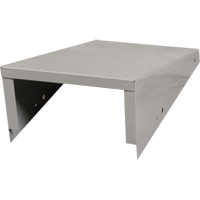 Clean Line Economy Lockers Slope Top, 1 Bank, 18" D x 12" W x 6" H, Grey, Steel Les Distributions ICE