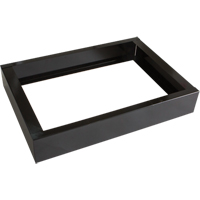 All-Welded Concorde - Heavy-Duty Lockers Recessed Base, 2 Banks, 4" H x 24" W x 17" D, Black, Steel Les Distributions ICE
