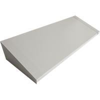 All-Welded Concorde - Heavy-Duty Lockers Sloping Top, 4 Bank, 18" D x 48" W x 6" H, Grey, Steel Les Distributions ICE