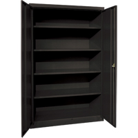 Armoires de rangement Hi-Boy profondes, Acier, 4 Tablettes, 72" h x 36" la x 24" P, Noir Les Distributions ICE