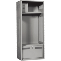 Casier pour &eacute;quipement, Acier, 24" la x 24" p x 72" h, Gris Les Distributions ICE
