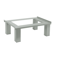 Base sur pied, 4 Blocs, 6" lo x 48" la x 18" p, Gris, Acier Les Distributions ICE