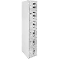Clean Line Lockerettes, 6 -tier, 18" x 72" x 12", Steel Les Distributions ICE