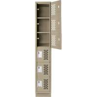 Petit casier perfor&eacute; Clean-Line, 6 niveaux, 12" x 72" x 12", Acier Les Distributions ICE