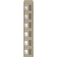 Petit casier perfor&eacute; Clean-Line, 6 niveaux, 12" x 72" x 12", Acier Les Distributions ICE