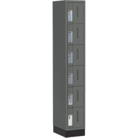 Casiers robustes Concorde, 6 niveaux, 12" x 18" x 76", Acier, Charbon, Soud&eacute; (assembl&eacute;) Les Distributions ICE