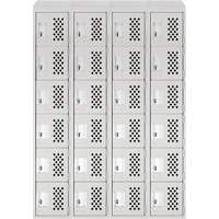 Casiers &eacute;conomiques perfor&eacute;s et assembl&eacute;s Clean Line, 6 niveaux, Bloc de 4, 18" x 72" x 12", Acier Les Distributions ICE