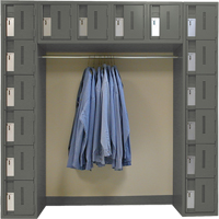 Arches de casiers robustes Concorde, 16 niveaux, Bloc de 3, 18" x 72" x 72", Acier Les Distributions ICE