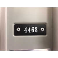 Locker Plate Numbers Les Distributions ICE