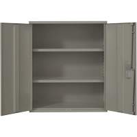 Armoire de rangement Lo-Boy, Acier, 2 Tablettes, 40" h x 36" la x 18" P, Gris Les Distributions ICE