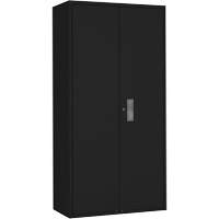 Armoire garde-robe, Acier, 36" la x 18" p x 72" h, Noir Les Distributions ICE