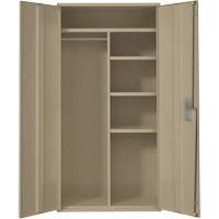Armoire de rangements combin&eacute;s, Acier, 6 Tablettes, 72" h x 36" la x 18" P, Beige Les Distributions ICE
