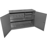 Armoire pour accessoires abrasifs, Acier, 2 tiroirs, 33-3/4" x 11-7/8" x 23-7/8", Gris Les Distributions ICE