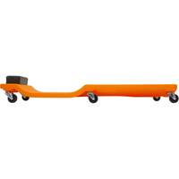 Sommier orange n&eacute;on &agrave; profil bas, en plastique robuste Les Distributions ICE