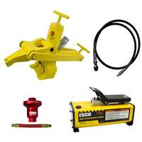 Trousse de d&eacute;monte-talons Combi avec pompe &agrave; air hydraulique de 1/2 gal Les Distributions ICE