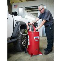 25-Gallon Steel Fuel Caddy with 2-Way Rotary Pump & Filter Les Distributions ICE
