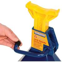 Jack Stand, Locking Handle/Ratchet, 6 tons Capacity, 25-1/4" H Les Distributions ICE