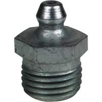 Raccord de graissage droit tr&egrave;s court, Acier, Filetage de 0,25 NPT Les Distributions ICE