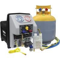 Syst&egrave;me de r&eacute;cup&eacute;ration de r&eacute;frig&eacute;rant double turbo avec r&eacute;servoir DOT de 50 lb Les Distributions ICE