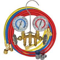 R134A 2-Way Brass Manifold Gauge Set Les Distributions ICE