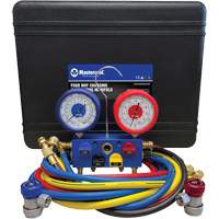 R134A 4-Way Aluminum Manifold Gauge Set Les Distributions ICE