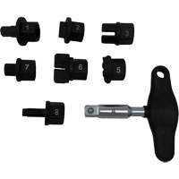Trousse d'outils pour bouchons de vidange dhuile 8 morceaux Les Distributions ICE