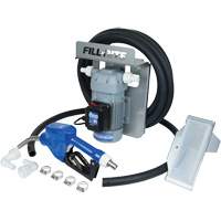 Pompe de transfert de fluide d'&eacute;chappement diesel (DEF) 115 V CA avec support pour cuve GRV et pistolet Les Distributions ICE