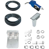 Pompe de transfert de fluide d'&eacute;chappement diesel (DEF) 115 V CA avec support pour cuve GRV et pistolet Les Distributions ICE