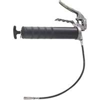 Pistolet &agrave; graisse robuste &agrave; poign&eacute;e pistolet avec rallonge de tuyau flexible, Capacit&eacute; 14 oz Les Distributions ICE